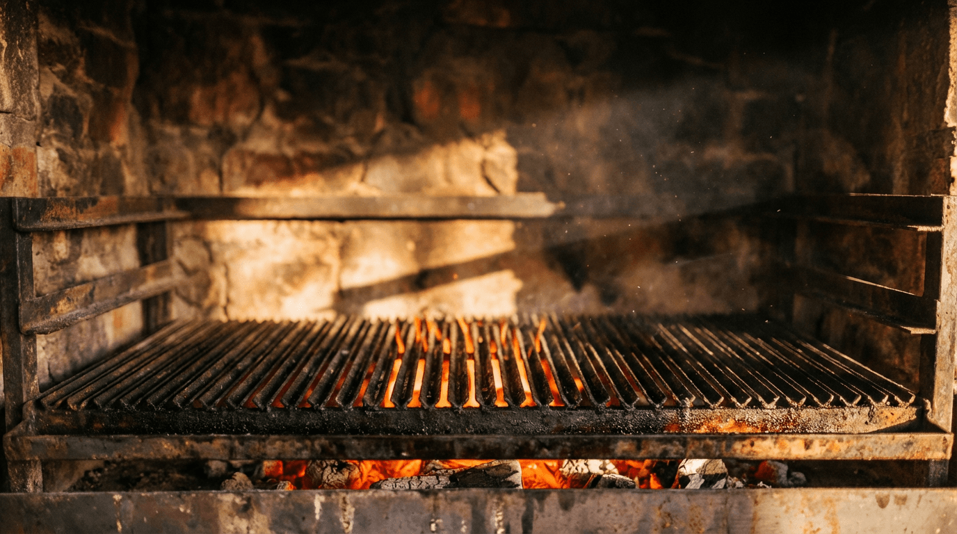 Fire table with chairs on the side deck